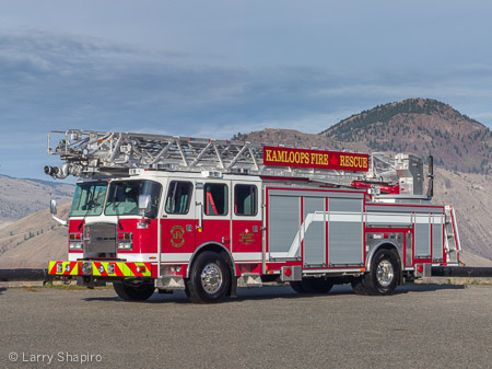 Kamloops Fire Resceu apparatus larry Shapiro photographer shapirophotograpy.net E-ONE Cyclone Metro 100 aerial aldder